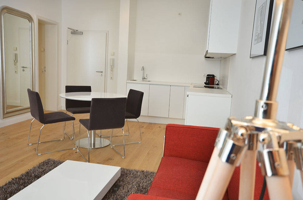 Thumb - Exquisite, fully furnished 1-bedroom designer apartment for your temporary stay at Frankfurt Green Belt num - 1