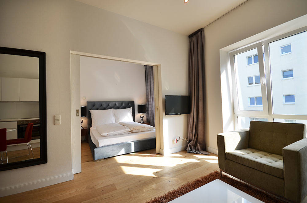 Thumb - Stylish, sophisticatedly furnished 1-bedroom business apartment in Frankfurt near Kaiserlei bridge num - 1