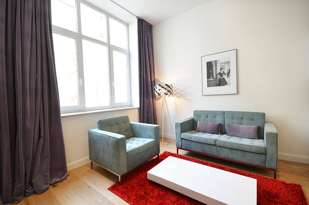 Thumb - Furnished 1-bedroom business apartment for interim rent in Frankfurt near Schweizerplatz and Paul’s Church num - 1